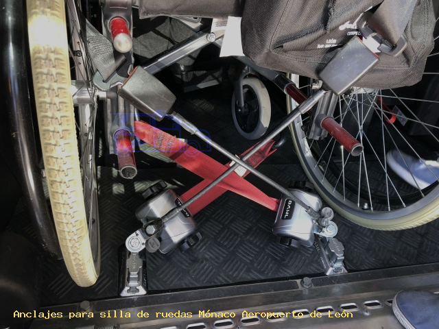 Anclaje silla de ruedas Mónaco Aeropuerto de León
